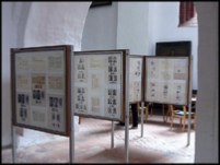 Ausstellung der Entwürfe von Gerhard Stauf mit Erläuterungen in 40 Rahmen